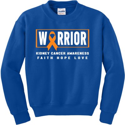 Kidney Cancer Awareness Gift Great Gift Ney Cancer Warrior Gift Kids Sweatshirt