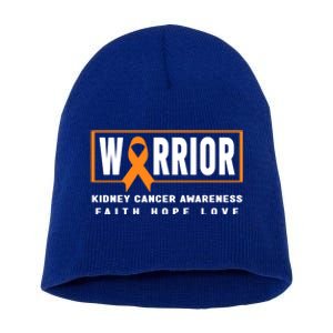 Kidney Cancer Awareness Gift Great Gift Ney Cancer Warrior Gift Short Acrylic Beanie