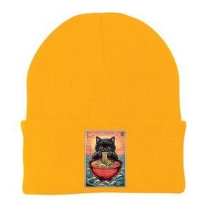 Kawaii Cat Anime Cat Ramen Graphic Japanese Knit Cap Winter Beanie