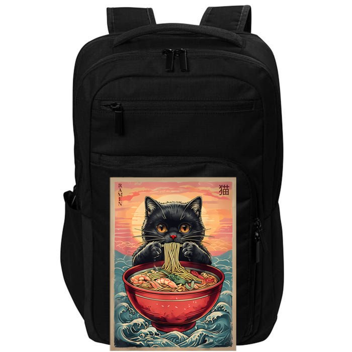 Kawaii Cat Anime Cat Ramen Graphic Japanese Impact Tech Backpack