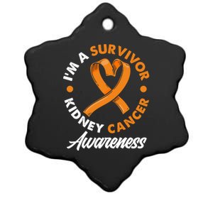 Kidney Cancer Awareness Ney Cancer Survivor Gift Ceramic Star Ornament