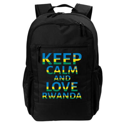 Keep Calm And Love Rwanda Backpack