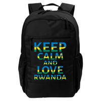 Keep Calm And Love Rwanda Backpack