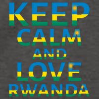 Keep Calm And Love Rwanda Vector Backpack