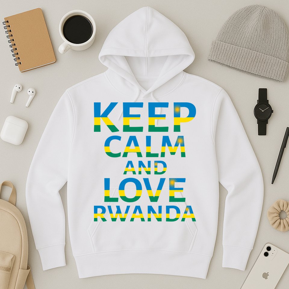 Keep Calm And Love Rwanda Hoodie