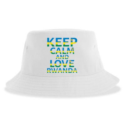 Keep Calm And Love Rwanda Sustainable Bucket Hat