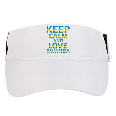 Keep Calm And Love Rwanda Adult Drive Performance Visor