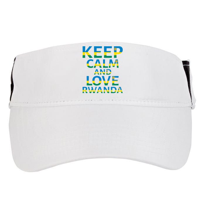 Keep Calm And Love Rwanda Adult Drive Performance Visor