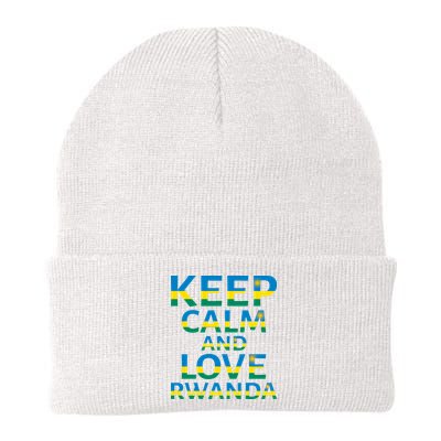 Keep Calm And Love Rwanda Beanie