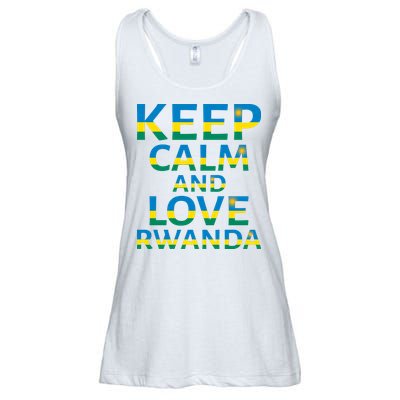 Keep Calm And Love Rwanda Ladies Essential Flowy Tank