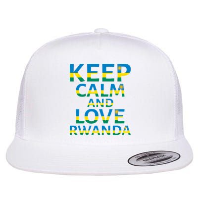 Keep Calm And Love Rwanda Flatbill Hat