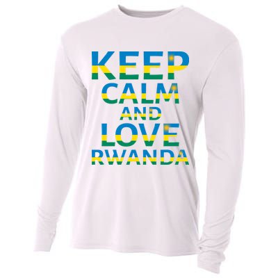 Keep Calm And Love Rwanda Cooling Performance Long Sleeve Crew