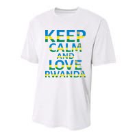 Keep Calm And Love Rwanda Youth Performance Sprint T-Shirt