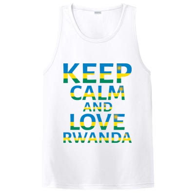 Keep Calm And Love Rwanda PosiCharge Competitor Tank