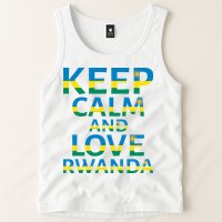 Keep Calm And Love Rwanda Tank Top