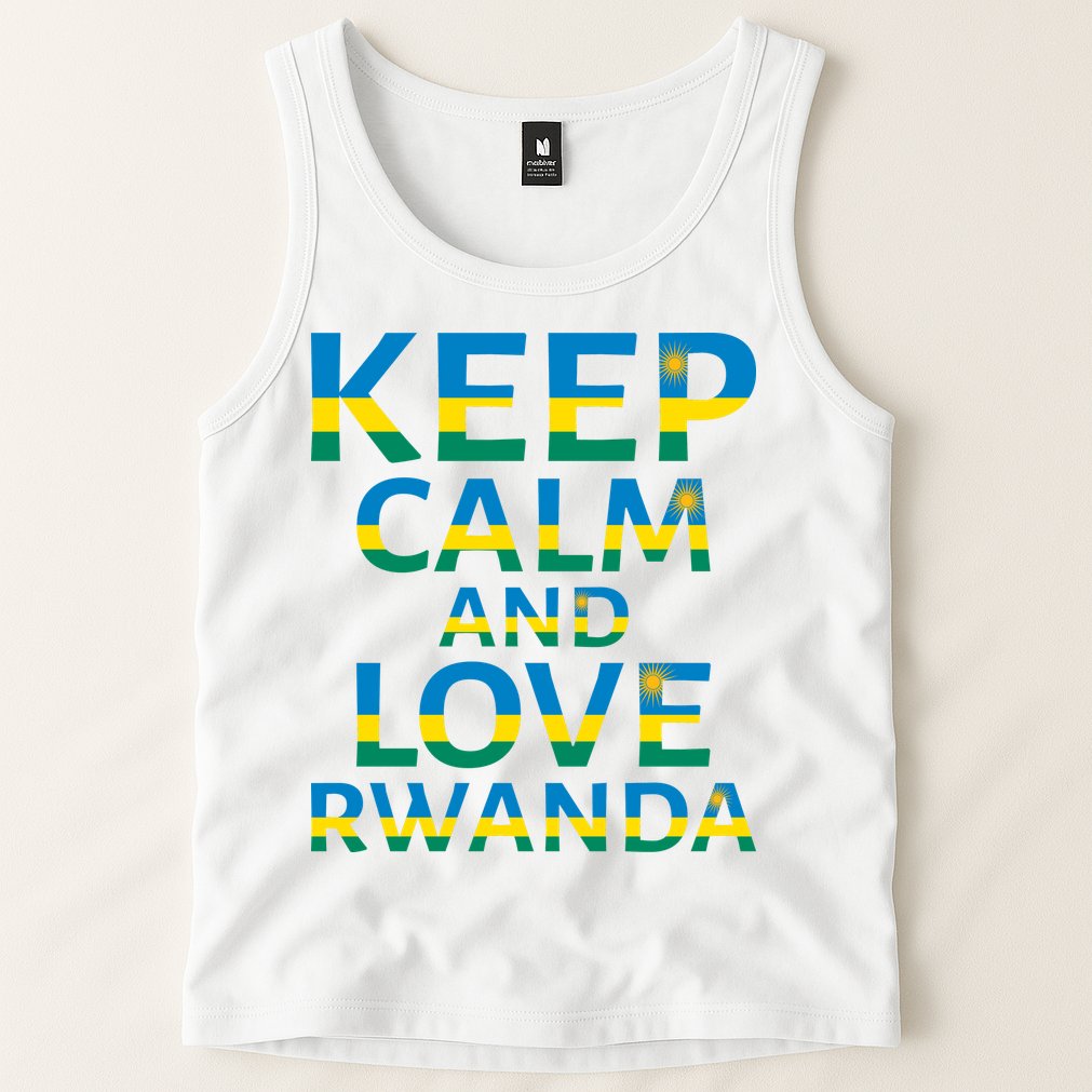 Keep Calm And Love Rwanda Tank Top