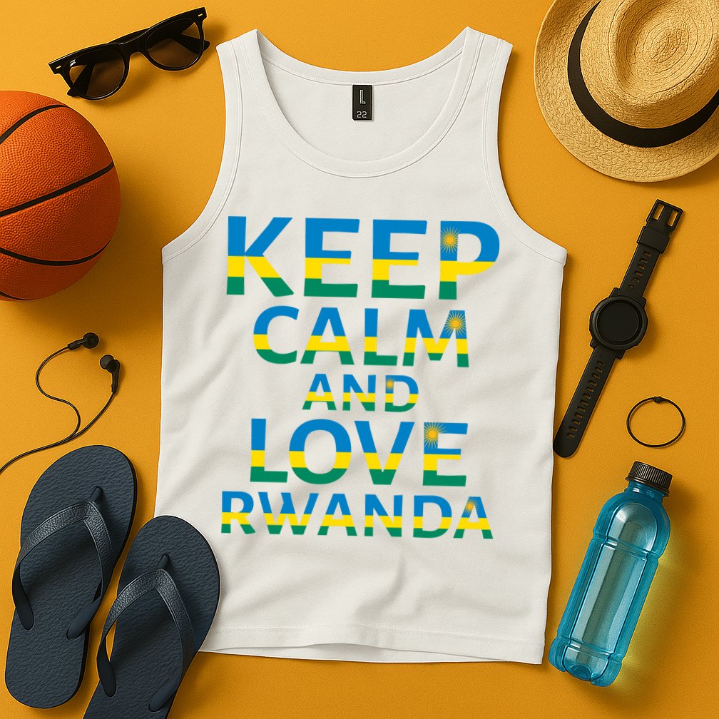 Keep Calm And Love Rwanda Tank Top