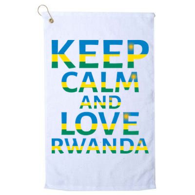 Keep Calm And Love Rwanda Golf Towel