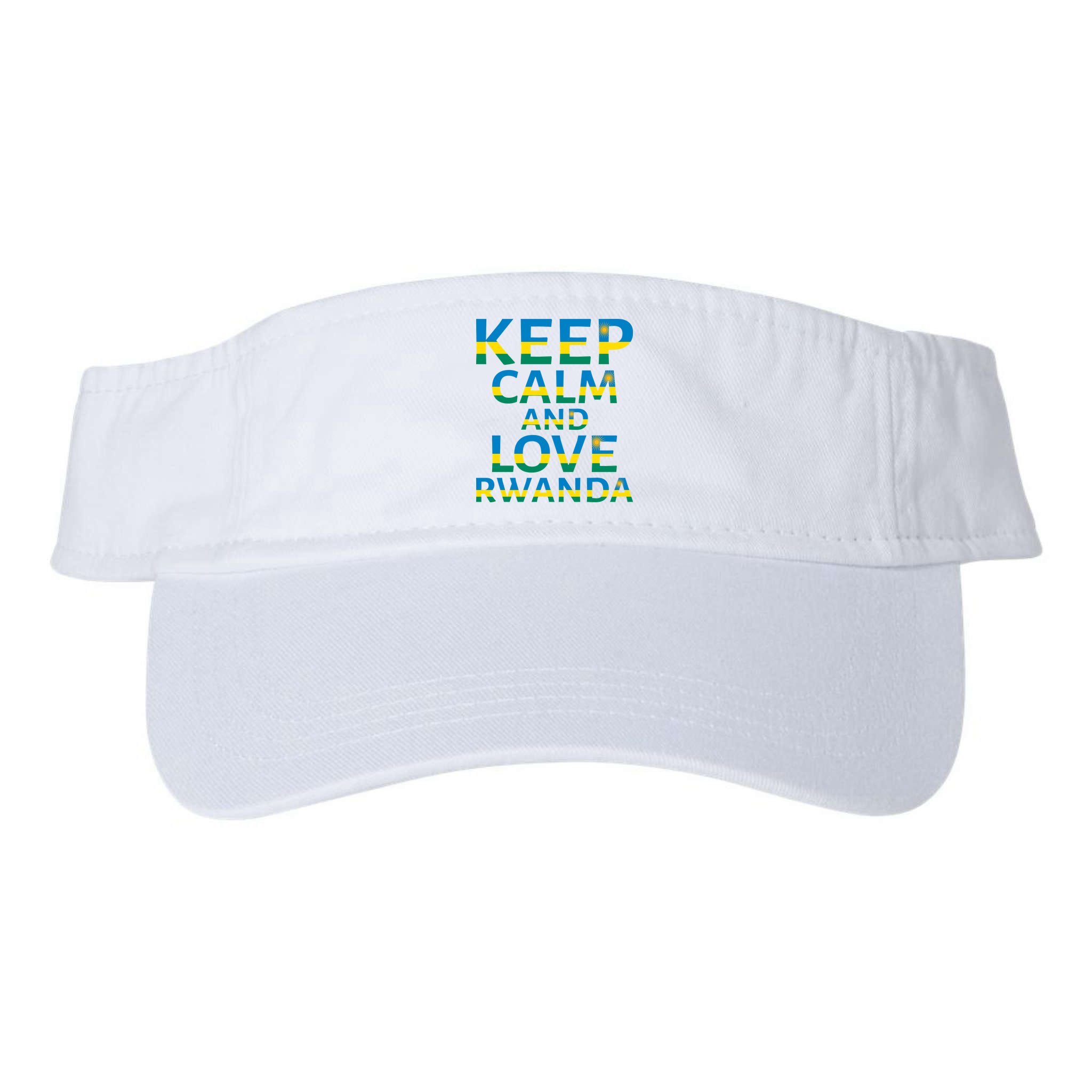Keep Calm And Love Rwanda Visor