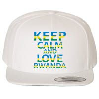 Keep Calm And Love Rwanda Wool Snapback Cap