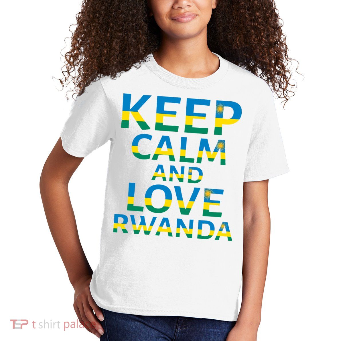 Keep Calm And Love Rwanda Kids T-Shirt