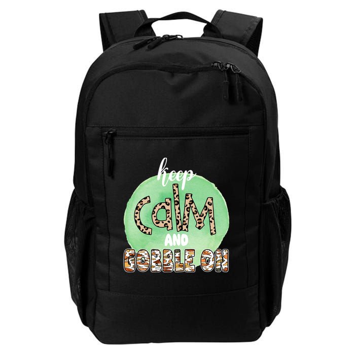 Keep Calm And Gobble On Fall Holiday Backpack