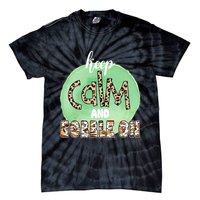 Keep Calm And Gobble On Fall Holiday Tie-Dye T-Shirt