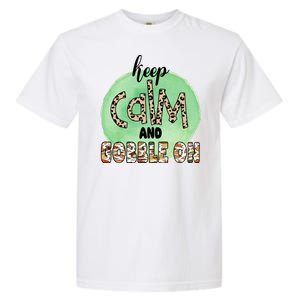 Keep Calm And Gobble On Fall Holiday Garment-Dyed Heavyweight T-Shirt