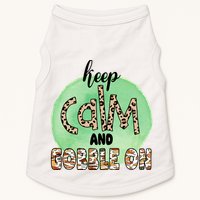 Keep Calm And Gobble On Fall Holiday Doggie Tank