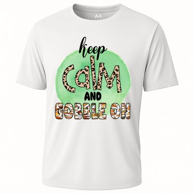 Keep Calm And Gobble On Fall Holiday Performance Shirt