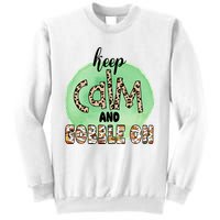 Keep Calm And Gobble On Fall Holiday Sweatshirt