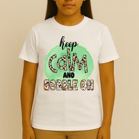 Keep Calm And Gobble On Fall Holiday T-Shirt