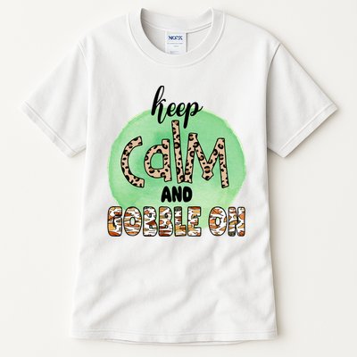 Keep Calm And Gobble On Fall Holiday Tall T-Shirt