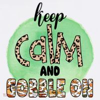 Keep Calm And Gobble On Fall Holiday Tall T-Shirt