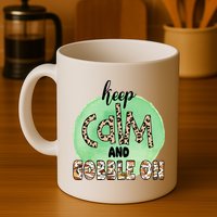 Keep Calm And Gobble On Fall Holiday Mug
