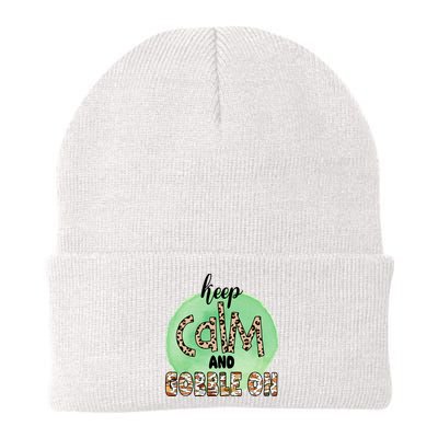 Keep Calm And Gobble On Fall Holiday Beanie