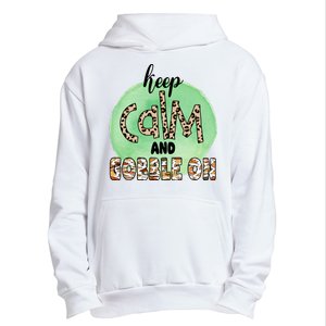 Keep Calm And Gobble On Fall Holiday Urban Pullover Hoodie