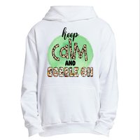 Keep Calm And Gobble On Fall Holiday Urban Pullover Hoodie