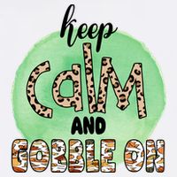 Keep Calm And Gobble On Fall Holiday Mousepad