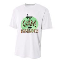 Keep Calm And Gobble On Fall Holiday Youth Performance Sprint T-Shirt