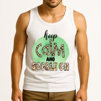Keep Calm And Gobble On Fall Holiday Tank Top