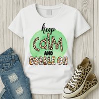 Keep Calm And Gobble On Fall Holiday Womens T-Shirt