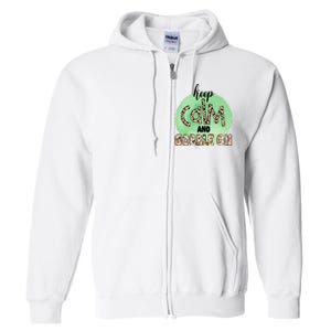 Keep Calm And Gobble On Fall Holiday Full Zip Hoodie