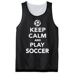 Keep Calm And Play Soccer - Unisex Mesh Reversible Basketball Jersey Tank