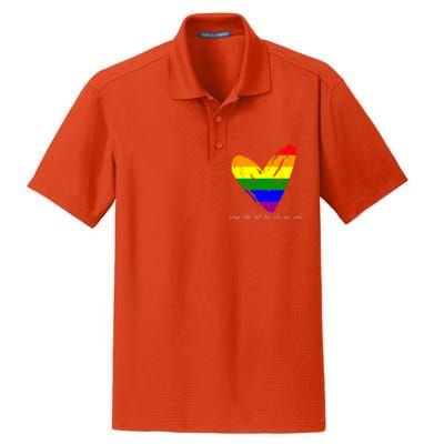 Keep Calm And Love Who You Want Gift Dry Zone Grid Polo