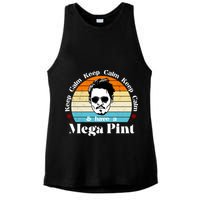 Keep Calm And Have A Mega Pint Johnny Depp Funny Ladies PosiCharge Tri-Blend Wicking Tank