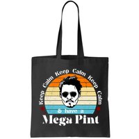 Keep Calm And Have A Mega Pint Johnny Depp Funny Bag