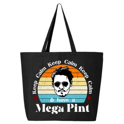 Keep Calm And Have A Mega Pint Johnny Depp Funny 25L Jumbo Tote