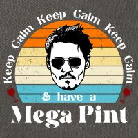 Keep Calm And Have A Mega Pint Johnny Depp Funny Cotton Canvas Backpack
