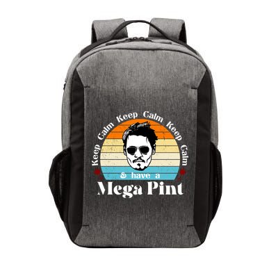 Keep Calm And Have A Mega Pint Johnny Depp Funny Vector Backpack